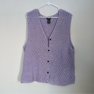 L.L. Bean Lavender Knit Top